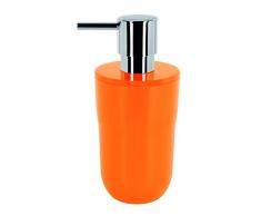 Spirella 7,5 x 7,5 x 16,5 cm, Naranja colección Cocco, Dispensador de jabón líquido, Poliestirol