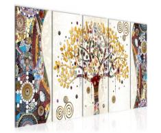Runa Art Imagen de Árbol de la Vida de Gustav Klimt – Lienzo de 200 x 80 cm – Formato XXL – Cuadro de Pared para salón, Vivienda, Impresiones artísticas, Listo para Colgar 004655a