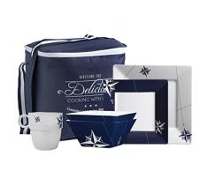 MARINE BUSINESS - NORTHWIND - PACK VAJILLA MELAMINA CUADRADO, 6 SERVICIOS â 24 PC