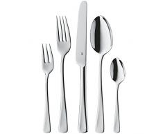 WMF Denver - Cubertería, 24 piezas, 6 comensales, cromargan protect, color plateado