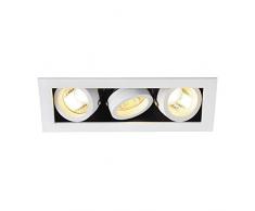 Slv Blanco KADUX 3 / Foco, luz de inundación, proyector Techo, luminaria empotrable led, iluminación de Interior / GU10 50 W