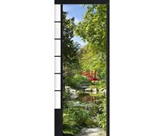 Plage Osaka-JardÃ­n JaponÃ©s Trampantojo de Puerta, Vinilo, Multicolor, 83x3x204 cm