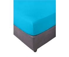 Miracle Home Ajustable ElÃ¡stica - SÃ¡bana Bajera, Cama 90, Turquesa