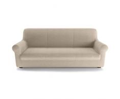 PETTI Artigiani Italiani Crema, 2 Plazas, Funda de Sofa Elastica, 100% Made in Italy, Tela Lineal, (110 a 150 cm)