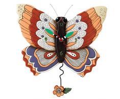 Enesco Allen Design Reloj Mariposa, Resina, 28x30.5x28 cm
