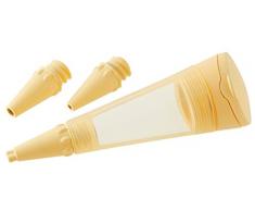 Zenker Lápiz para Decorar con 3 boquillas, Silicona, Chocolate, Centimeters