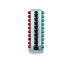 IBILI - Dispensador de capsulas de cafÃ© Nespresso, 40 cÃ¡psulas, Giratorio, Aluminio