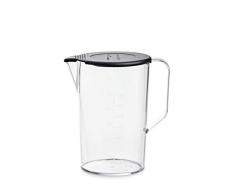 bamix Accesorio jarra, vaso dosificador 1l, resistente al calor, plástico, sin BPA, tapa incluida, asa, medidor, transparente, apto para lavavajillas