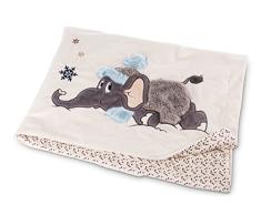 NICI 47296 Manta de Elefante 140 x 175cm â Tiernas Mantas para bebÃ©s e Infantes â Suave frazada con temÃ¡tica de Invierno â CÃ¡lida sÃ¡bana para niÃ±as y niÃ±os â Funda de sofÃ¡ de Lana Invernal