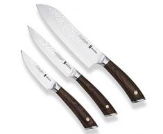 3 Claveles 28054 Cocina, Acero inoxidable, Set de 3 Cuchillos SAKURA