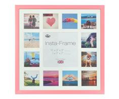 Inov8 16 x 40,64 cm Insta-Frame Marco para Instagram 13/de Estampado a Cuadros de Fotos con paspartú Blanco y Blanco con Borde, 2 Unidades, Rosas