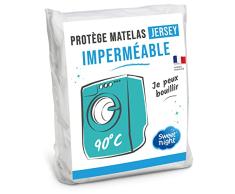 Sweetnight Protector de colchón 2x70x200 cm, Cama articulada, Cubre colchón impermeable y micro transpirable, Mullido y silencioso, Lavable a 90°C