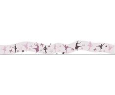 PLAGE 153107 Adhesivos de decoración - Cenefa Adhesiva Bailarinas, 1 Lámina 120 x 15 cm