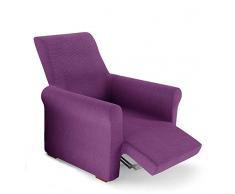 PETTI Artigiani Italiani Viola, Relax, Funda Sillon Elastica, 100% Made in Italy, 80 a 100 cm