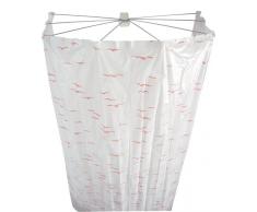 Ridder Ombrella 582020-350 Sylt - Cortina de ducha, color rosa