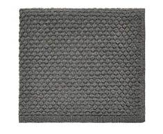 Peacock Blue Hotel Manta Tejida de Color Gris, Gunmetal, 130 x 150 cm