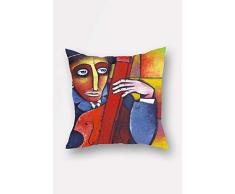 Lulu Home - Funda de Almohada, Multicolor, 45 x 45 cm