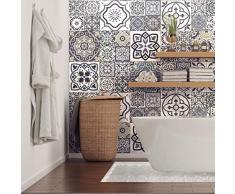 Pegatinas de pared de cocina - Adhesivo de pared - Mural de azulejos de cemento adhesivo - Adhesivos de pared de Azulejos - Adhesivo de azulejo de baño adhesivo 15 x 15 cm