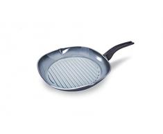 Moneta Aria Finegres Grill Parrilla, Aluminio, Gris, 28x28 cm, para todo tipo de cocinas incluida inducciÃ³n