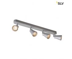 SLV Avo CW Quad, Interior de pared y techo (, qpar51, Plata, maX. 50 W lámpara, metal, 0 W, Gris