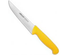 Arcos Serie 2900, Cuchillo Cocina, Hoja de Acero Inoxidable Nitrum de 150 mm, Mango inyectado en Polipropileno Color Amarillo