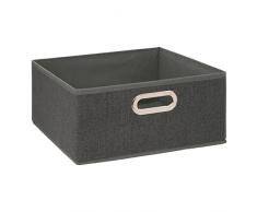 Cesta de tela Mix N Modul 31x15 cm gris oscuro