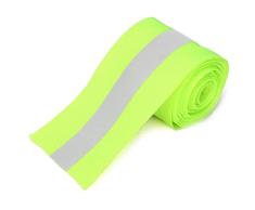 Desconocido Naranja Cinta Reflectante Plata Coser en la Tela Alta visibilidad para Aumentar la Seguridad 3 Metros Color Verde, 1pcs