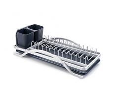IBILI 720700Â âÂ Escurridor para Platos y Cubiertos, plÃ¡stico + Aluminio, Plata, 16Â x 5Â x 7Â cm