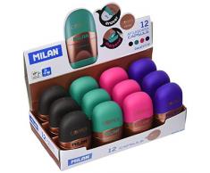 Milan Capsule Copper Gomas de borrar, Blanco, PequeÃ±o, 12