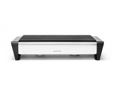 Brabantia 477102 Calientaplatos 2 Velas, Aluminio, Gris Mate y Negro, Centimeters