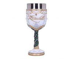 Nemesis Now Copa Rivendell de Lord of The Rings con licencia oficial, color blanco, 19,5 cm
