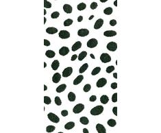 Caspari Inc. Puntos Lino Toallas de Invitados de servilletas, 12Â Unidades, Papel, Negro, 11Â x 20Â x 3Â cm