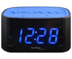 Technoline WT 465 Radio-Despertador, Negro, 14x8.8x7 cm