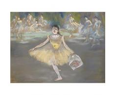 Imitator Of Degas Dancer With Bouquet Drawing Art Print Canvas Premium Wall Decor Poster Mural Bailarï¿½n Dibujo pared Pï¿½ster