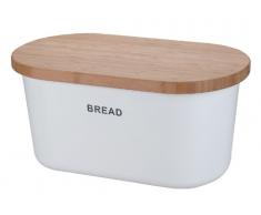 Zeller 25351 Panera, Madera, Blanco, 39x23x18.5 cm