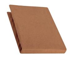 aqua-textil Pur Sábanas Ajustables Cama Boxspring Cama de Agua algodón Elastano 90x200-100x220 cm marrón Chocolate
