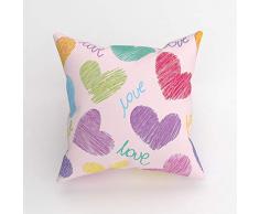 Eren Home - Funda de Almohada, Multicolor, 43 x 43 cm