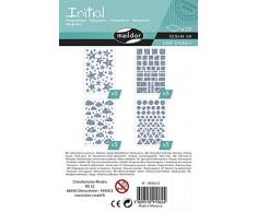 Maildor - Pegatinas con Iniciales hologrÃ¡ficas, 1065 Unidades