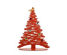 Alessi Bark for Christmas BM06 R Adorno de Navidad en Forma de Àrbol, Acero Inoxidable, Rojo, 35.50 x 14.00 x 45.00 cm