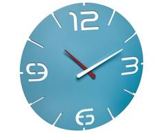 TFA Dostmann Contour Reloj, Meerblau/WeiÃ, Ã 350 x (H) 35 mm