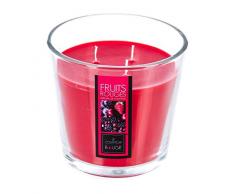 Vela perfumada en copa de fruta roja D13.5