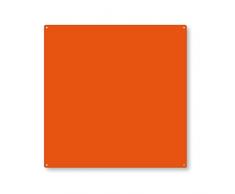Trendform first4magnets Cuadrado Pizarra magnética C/W 10 Imanes, Color Naranja (400 x 400 mm), Color Plateado