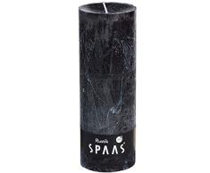Spaas Vela rústica sin perfume 68/190 mm, 95 horas, color negro