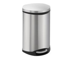 EKO VB 921818 - Cubo de la Basura con Tapa y Pedal (18 l, Acero Inoxidable), Color Mate