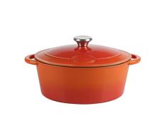 Sitram 712574 - Cesto de hierro fundido con 4 camas, color naranja