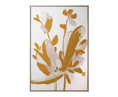 DRW Cuadro Lienzo Impreso Rectangular de una Flor Multicolor 80x4x120 cm