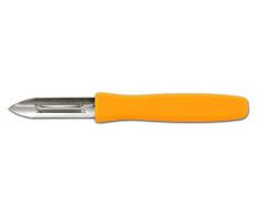 Arcos Cuchillo Mondador Pelapatatas Hoja de Acero Inoxidable Mango de Polipropileno, Naranja, 60 mm, 18/8 Stainless Steel
