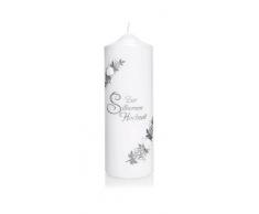 Wiedemann Vela para Bodas de Oro, Cera, Plata, 22 x 8 cm