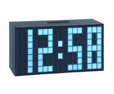 TFA Reloj Despertador Digital LED Azul Claro de diseÃ±o