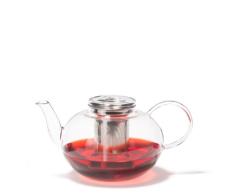Leonardo Moon - Tetera con Filtro para té, 2 litros, Transparente